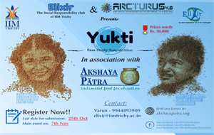 Solve our case study at IIM Trichy fest ‘Arcturus’